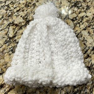 Crochet knit baby beanie